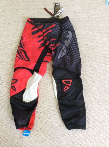 Fly racing kinetic riding pants atv/mx size: 32 men&#039;s (red)