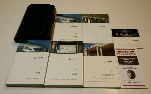 2010 lexus es 350 with navigation system user owners manual genuine factory set