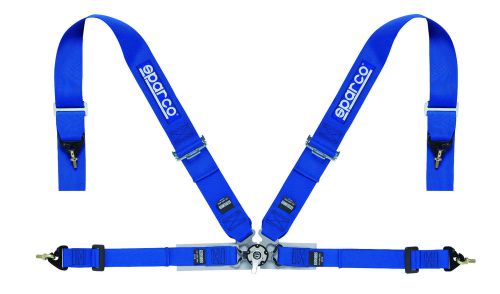 Sparco competition seat harness blue 3 inch width belts 4pt fia certified