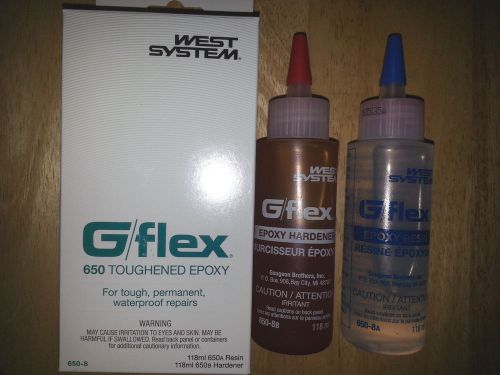 Genuine west system gougeon 650-8 g/flex 650 toughened epoxy 650a resin 650b har