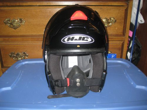 Black hjc sy-max small snow helmet w/single lens included plus extras never used