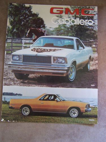 1978 gmc caballero brochure  - used