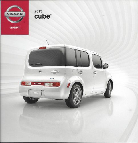 2013 nissan cube  s and sl 30 page brochure brand new mint look wow !!