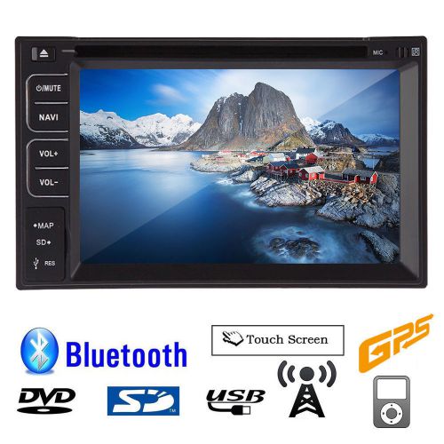 Double 2din in dash gps navi car stereo dvd player touchscreen hd radio ipod rds