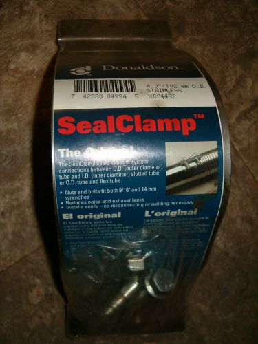 Donaldson sealclamp 4.0&#034;/102mm o.d. stainless x004482 seal exhaust system