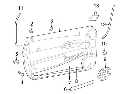 Chrysler oem  speaker cover 0yu14xdvaa image 9