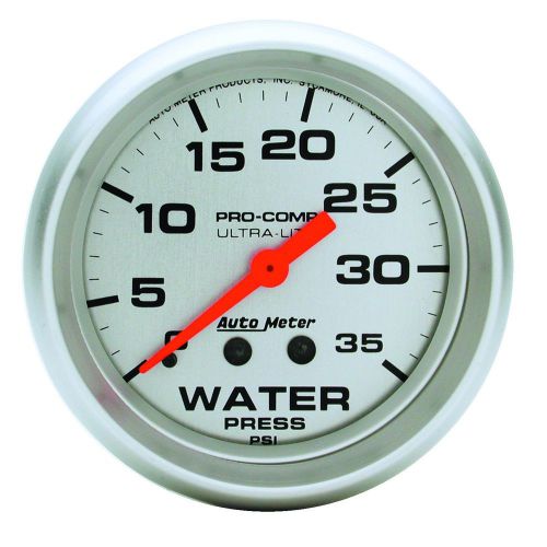 Auto meter 4407 ultra-lite; mechanical water pressure gauge