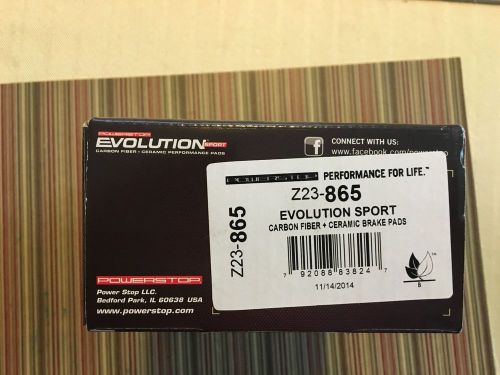 Disc brake pad and hardware kit rear power stop evolution z23-865