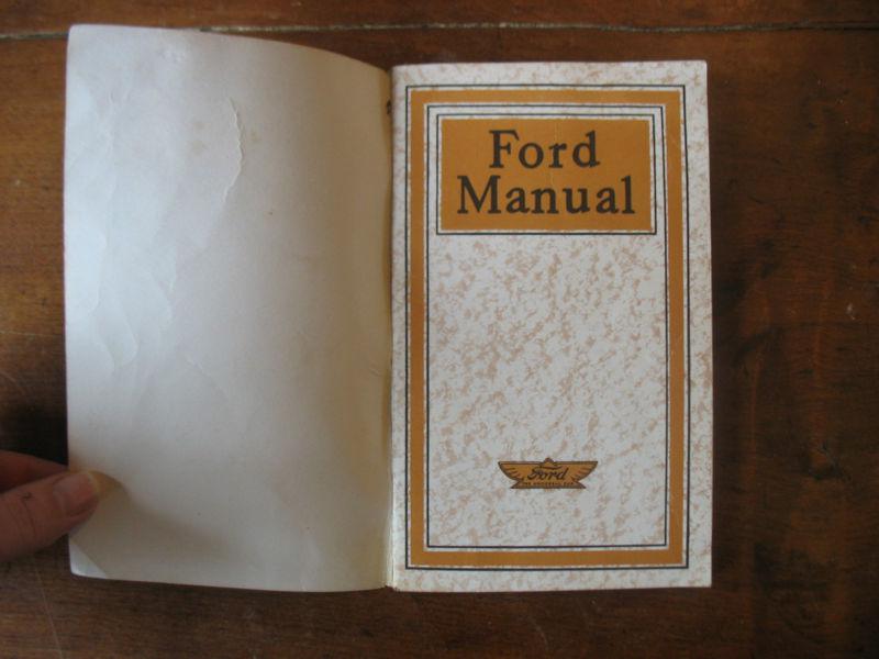 Original dated ford 1918 model t owner operators manual 