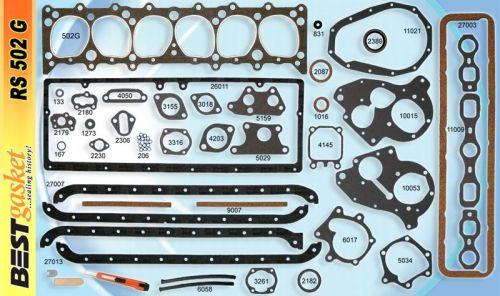 Chevrolet car truck gmc truck 6 cylinder full gasket set 216 235 1937-1953