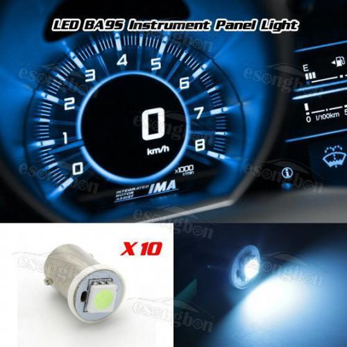 10x ice blue instrument panel lights ba9s 1815  bulb mini bayonet base for ford