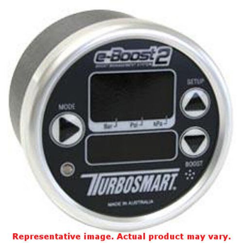 Turbosmart ts-0301-1002 eboost2 boost controller gauge black face/silver bezel