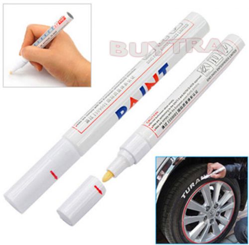 Permanent waterproof car tyre tire metal marker paint pen quick-drying white us9