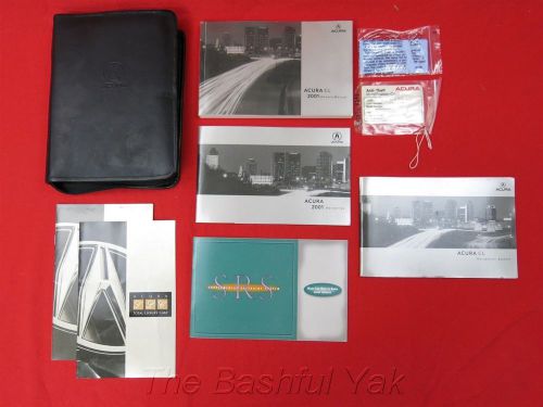 2001 acura cl owners manual with case