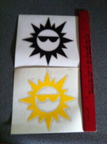 Sun sunglasses truck boat car auto window decal deal lot 2 5.5&#034;