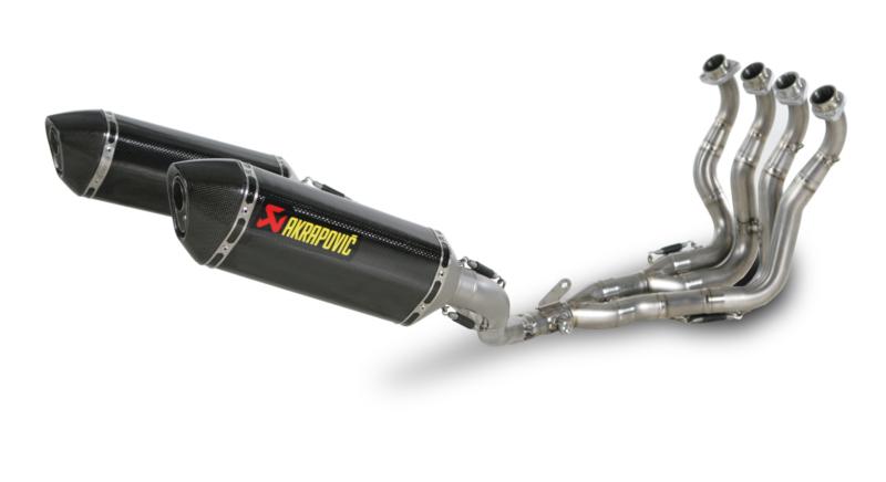 Akrapovic racing exh full system dual carbon fiber for suz gsxr-1000 2007-2008