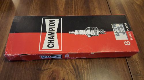 Lot of 8 new champion 66 rj18yc6 copper plus spark plugs made in usa