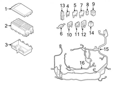 Ford oem engine wiring harness as4z14290bb image 15