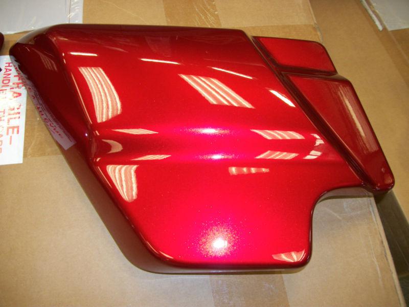 Used harley side covers excellent condidtion ember red sunglo