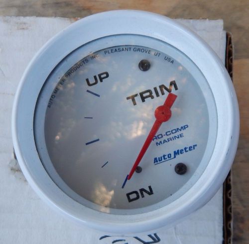 Autometer boat trim gauge