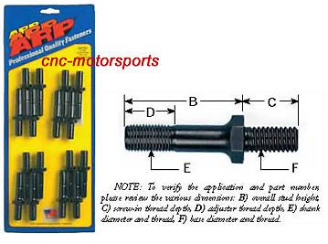 Arp rocker arm stud kit 200-7201 typical ford small block