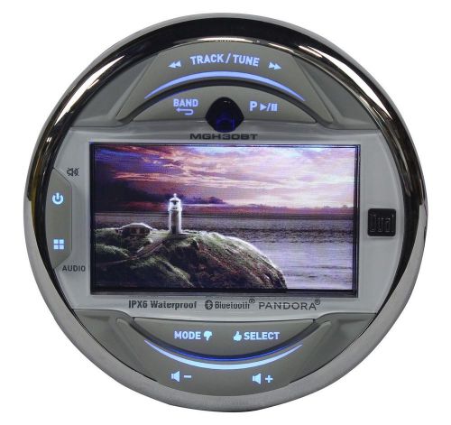 Dual mgh30bt marine boat digital media receiver-easy-mount w/bluetooth+pandora