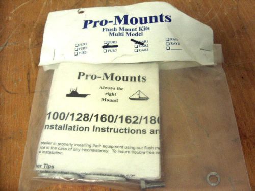 Promounts gar-1 flush mount kit f/ garmin gpsmap 100 128 160 162 182 185 240