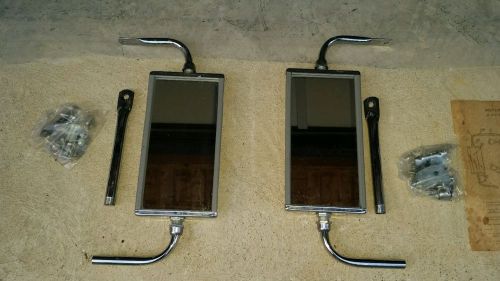 Grote west coast juniors (close mount) vintage chrome truck mirrors - never used