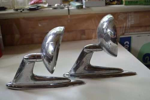 1955 1956 1957 chrysler imperial chrome side view mirror pair mount m 434-1