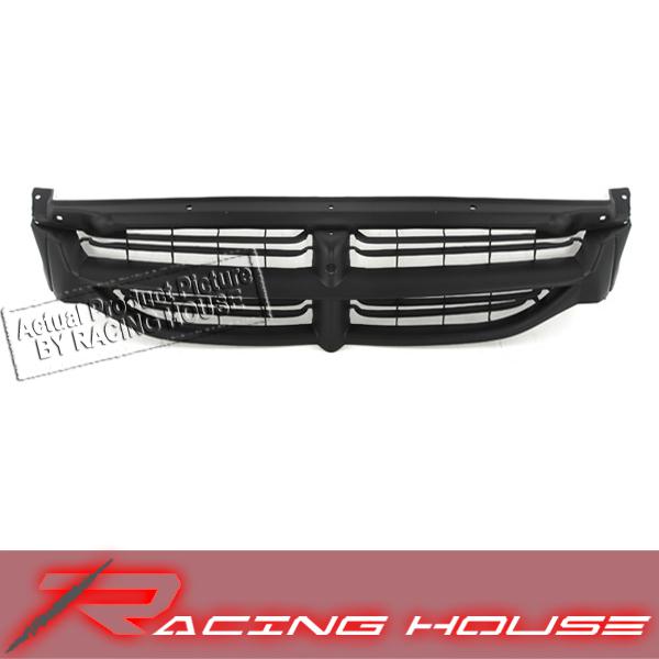 96-00 dodge caravan matte black textured front grille grill new replacement kit