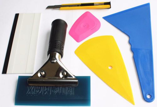 Useful 6 in 1 car window film tint tools squeegee scraper set kit car home tint