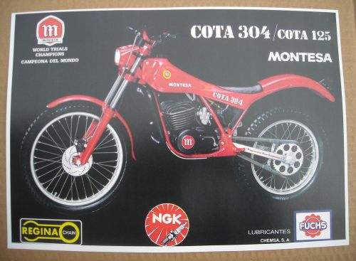 Montesa  cota 304/125, factory sales brochure, photocopy a4