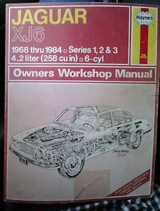 Jaguar xj6 series 3 haynes repair shop manual
