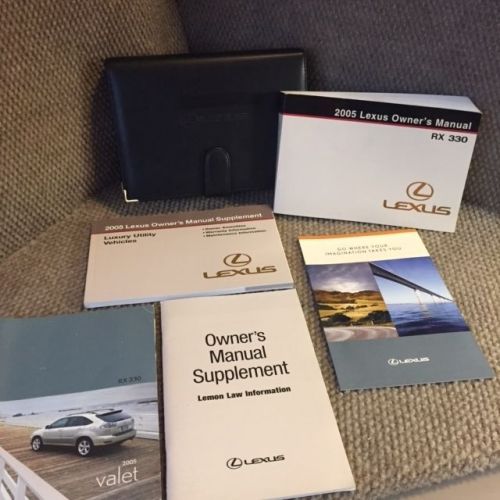 2005 lexus rx330 oem owners manual set with warranty guide and case