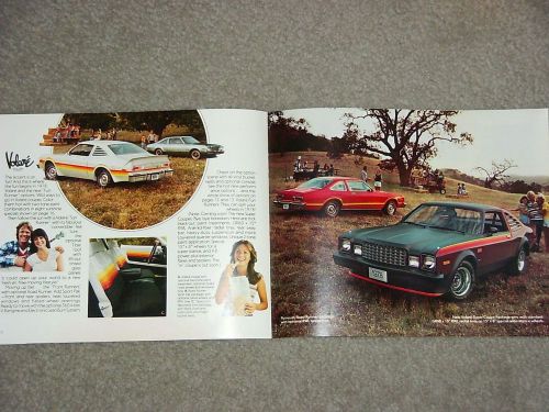 1978 plymouth volare original dealership sales brochure with road runner