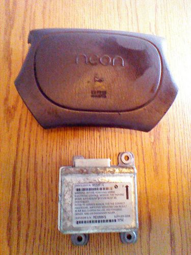 1995-1999 dodge neon driver side airbag + module computer oem