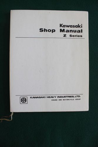 Kawasaki shop manual z series 1973 z1 73 oem service book - not a reprint -