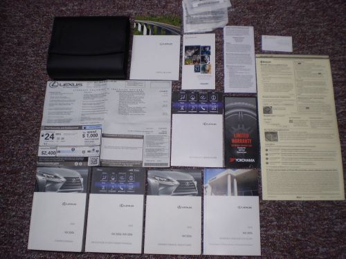 2015 lexus nx200t complete owners manual books navigation &amp; window label case