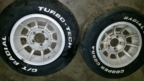 15x7 vintage chevy aluminum turbine wheels