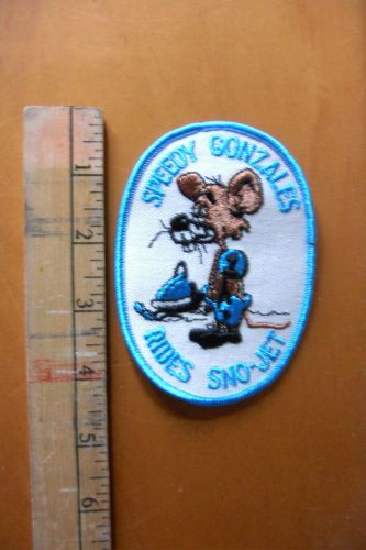 Vintage sno - jet speedy gonzales embroidered patch
