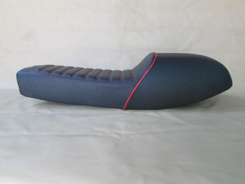 Moto guzzi 850 t3 cafe seat foam & cover with red piping ...etc