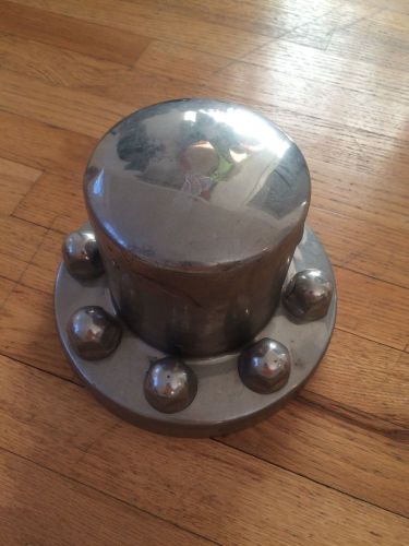 Center cap 8 lug trailer / truck chrome cover wheel hub hubcap steel