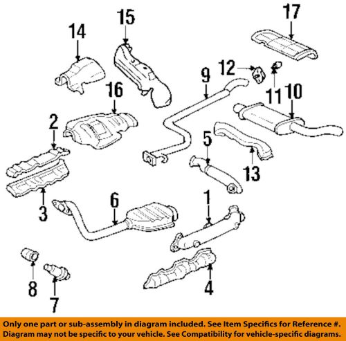 Chevrolet gm oem 95-99 lumina 3.1l-v6 exhaust-converter &amp; pipe bolt 10104502