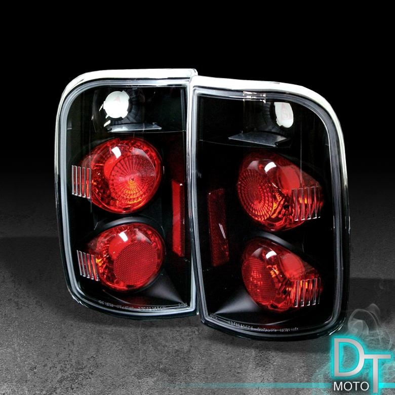 95-05 chevy blazer gmc jimmy black altezza tail lights lamps left+right pair set