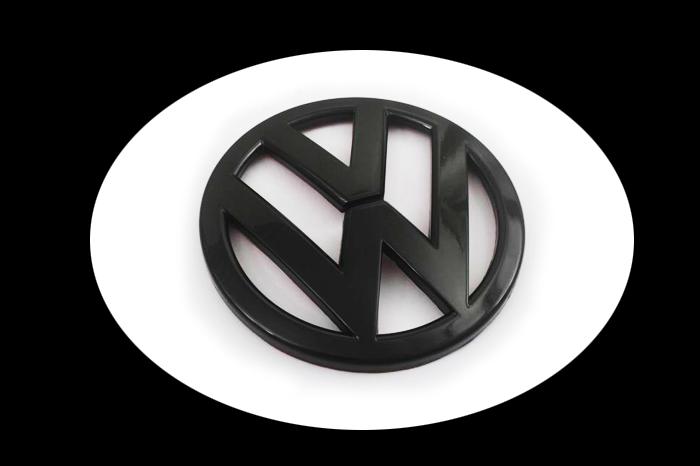 Gloss black front hood bonnet emblem badge for vw new scirocco 1.4t 2.0t tsi r