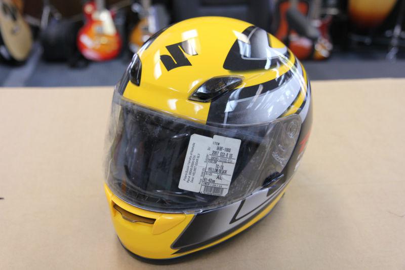 Brand new gsxr shoei rf1000 yellow size xtra large helmet oem suzuki