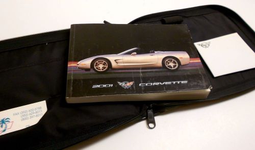 2001 chevrolet corvette owners manual  set nice oem factory