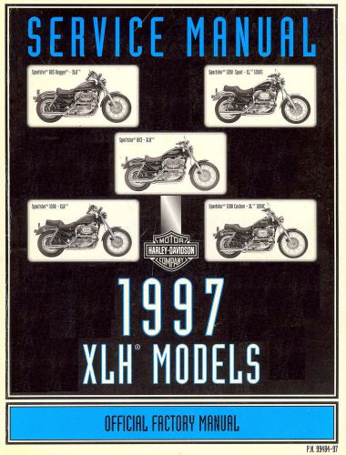 1997 harley-davidson xlh sportster models service manual -new sealed-883-xl1200