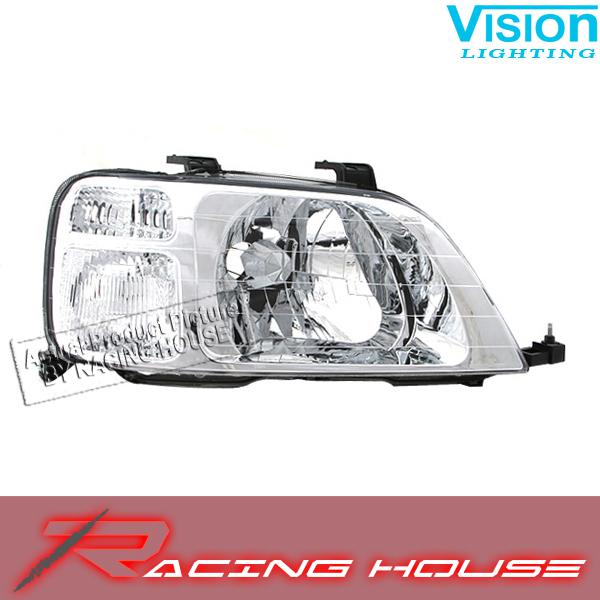 Right passenger side headlight kit unit replacement 1997-2001 honda crv