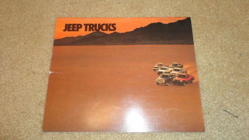 1987 jeep truck comanche and j10 j20 truck brochure sales literature